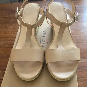 Cole Haan wedge sandals size 9B